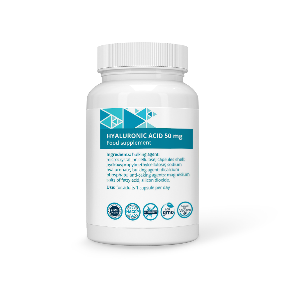 Hyaluronic Acid 50 mg Vegan Capsules - Image 2
