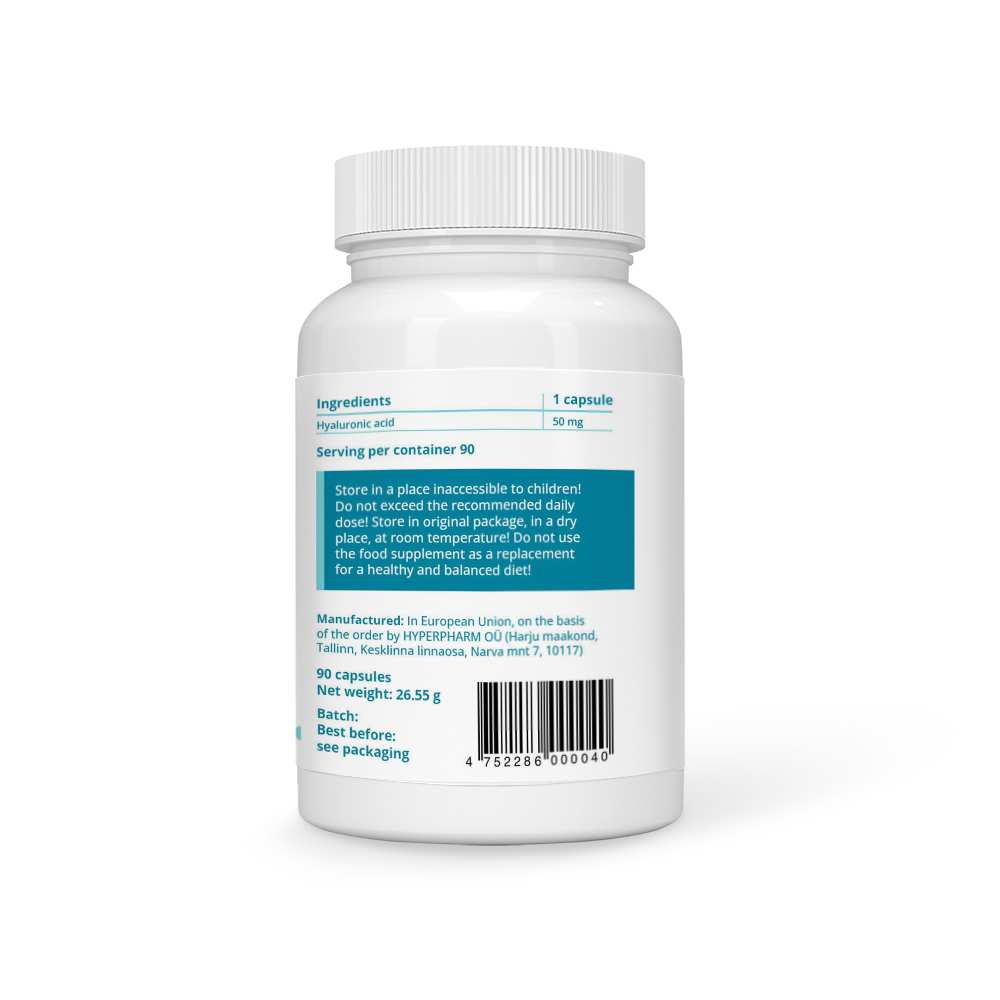 Hyaluronic Acid 50 mg Vegan Capsules - Image 3